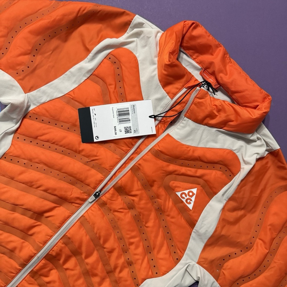 New Nike ACG Therma Fit Lava Loft Trail Jacket Orange Womens IO9134-819 Size XS